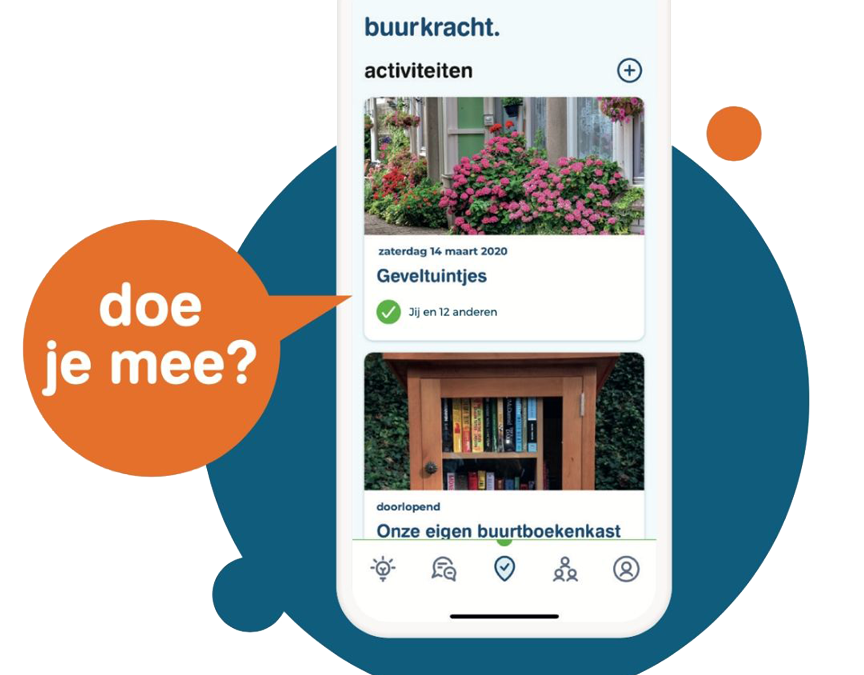 burenacties met extraatjes in de buurkracht-app