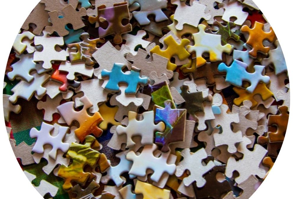 samen een puzzel van de buurt maken