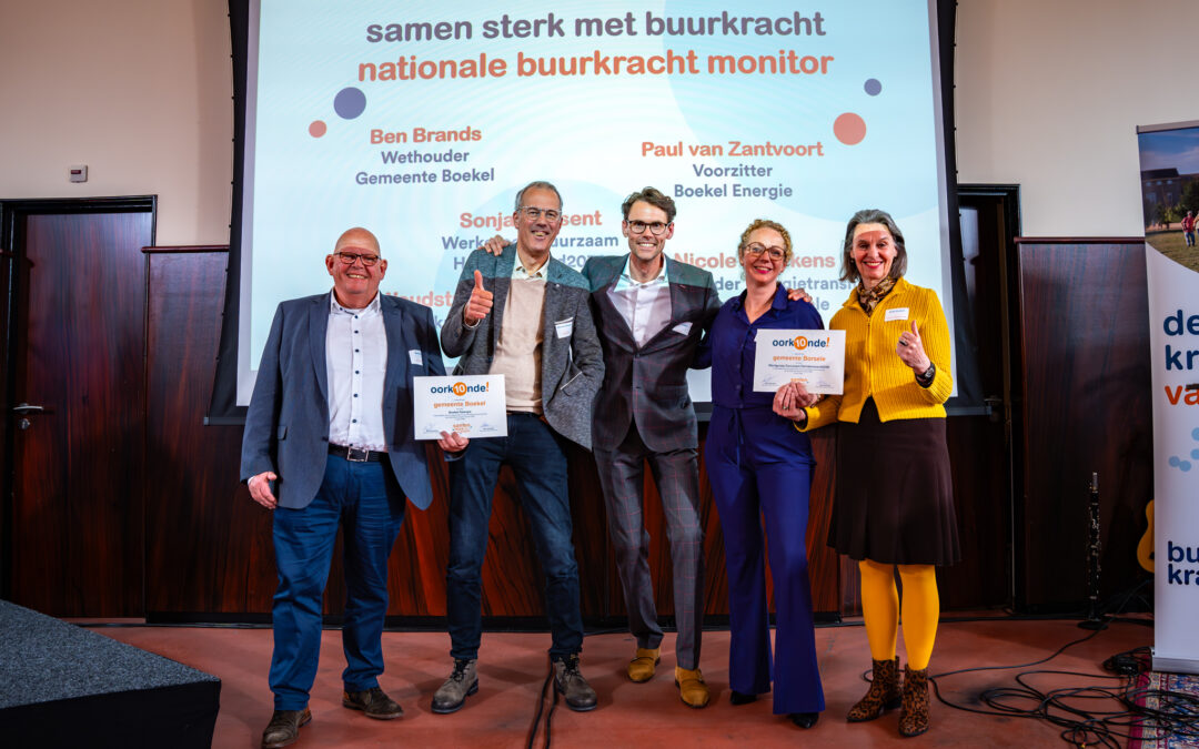 Oorkonde uitreiking 'de nationale buurkracht monitor 2024'